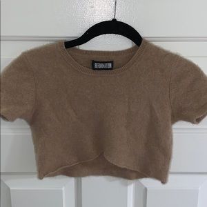 Reformation Cashmere Cropped Tee